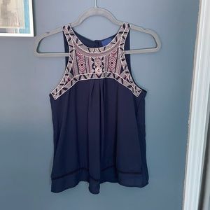 Small navy blue blouse